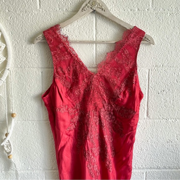NWT Free People X Brenda Knight Laced Maxi Slip Dress - Picture 10 of 16